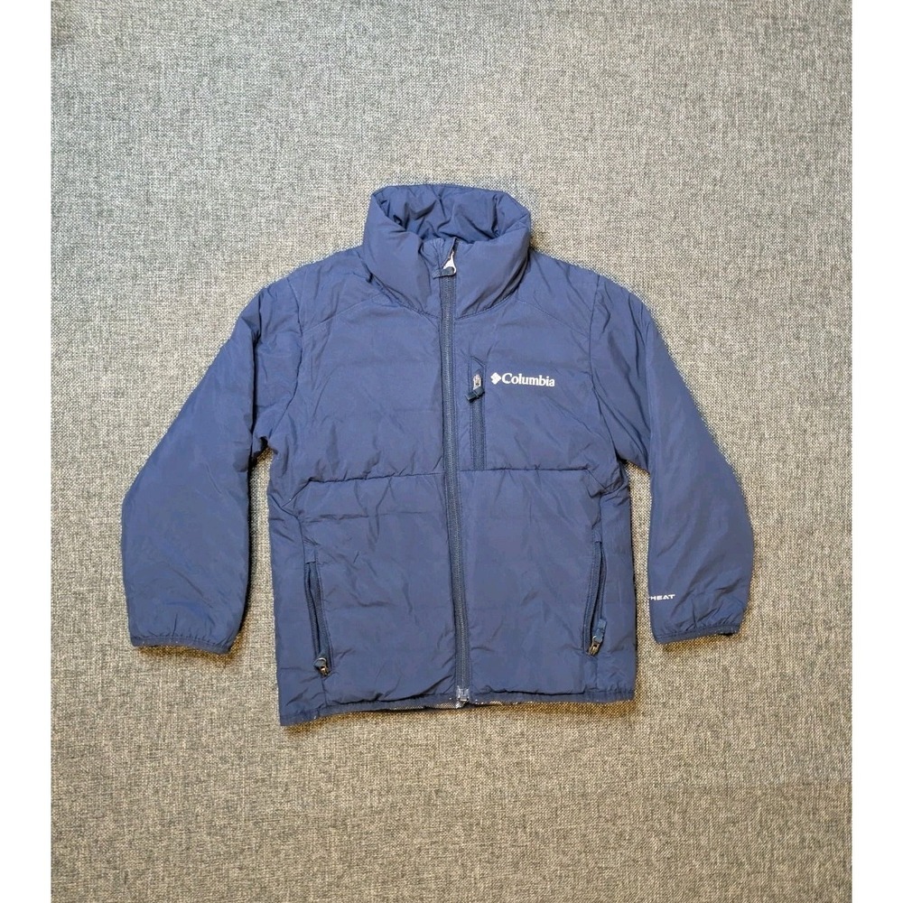 Columbia Omni Heat‎ Interchange Boy's Jacket Blue Outdoor Winter Ski Coat XXS